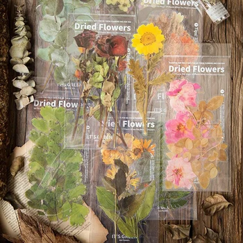 6 buc/Sac de Mari Dimensiuni Weekend Flori, Magazin de Flori Uscate de Plante Manual PVC Autocolante Decorative
