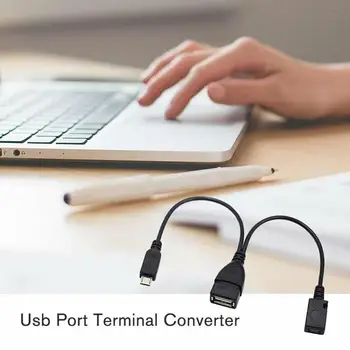 2 bucăți Port USB Adaptor Terminal Cablu OTG Pentru Foc Gen 3 Stick-ul al 2-lea Port sau Convertor de Foc TV Terminal USB M0X5