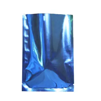 100buc/Lot Deschide partea de Sus cu Folie de Aluminiu Husă de Căldură de Etanșare cu Vid Geanta Pentru Alimente Ceai Gustare de Depozitare Bomboane Saci Mylar Ambalaj Albastru 6x9cm