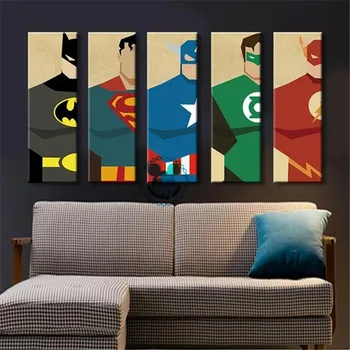 Marvel Poster Super-erou Panza Pictura super-Erou Modern Home Decor de Perete Panza de Artă HD Imprima Imagini de Perete pentru Dormitor Copil