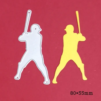 Baseball Sport Ulcior Leagăn Tăiere a Metalelor, Matrițe, Pentru Timbre Scrapbooking Șabloane DIY Hârtie Album Carduri Decor în Relief 2021 Noi