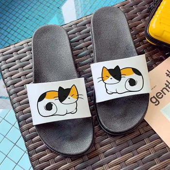 Femeile Sandalias Moda Pisica Model Animal Casa de Vară de Pantofi pentru Femeie Interioară, Baie Doamnelor Diapozitive, Flip-Flops Pantofi de Plaja 2021