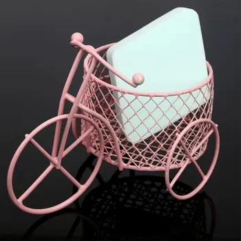 Tricicleta Forma De Cutie De Bomboane Creativ Cadou Rafinat De Metal Gustări Bomboane Coș De Dulciuri Festival Ornamente Decor Acasă Machiaj Puf Rack