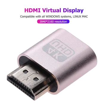 Compatibil HDMI Virtual Display 4K DDC EDID Dummy Plug EDID Display Emulator Adaptor Pentru Video pentru Bitcoin Mining