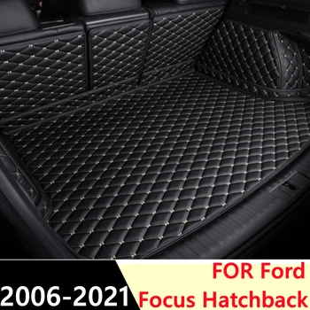 SJ a se Potrivi Personalizat Set Complet rezistent la apa Portbagaj Mat Coada de Boot Tava Linie de Marfă din Spate Pad Acoperire Pentru Ford Focus Hatchback 2006 07-2021