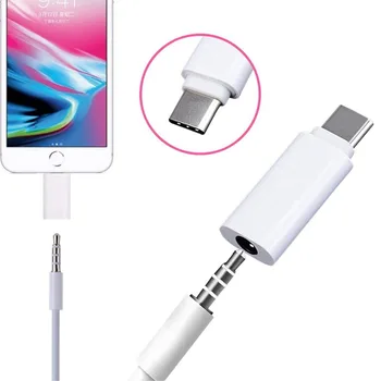 Tip-C pentru Căști 3.5 mm Adaptor USB-C 3.1 Masculin la AUX o Femeie pentru Xiaomi 6 Mi6 Letv 2 Pro 2, Max2 (alb)