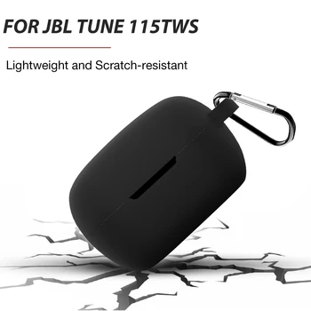 Cască Bluetooth din Silicon Caz de Încărcare Capacul Cutiei Pentru JBL Ton 115TWS Căști fără Fir Accesorii Cutie Pavilioane Piele