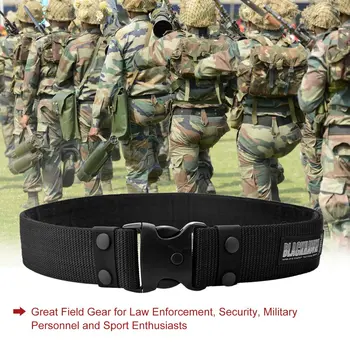 Durabil Reglabil Centura EMT Misto de Securitate de Poliție SWAT Militare Centura Neagră Slider Buckle Montator Echipamente