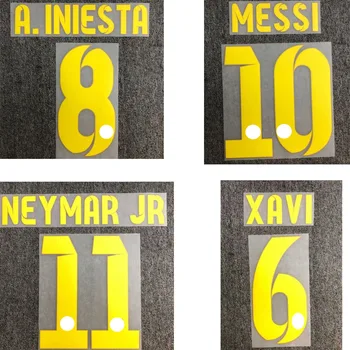 2012-2013 Nameset Neymar JR Messi, Xavi, Iniesta, David Villa Nameset de Imprimare de Fotbal Patch Insigna