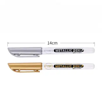 1/2 buc Aur, Argint Metalic Pen Rășină Desen Stilou Vopsea pe bază de Acril Evidențiază Marker Permanent pentru DIY Rășină Epoxidică de Artizanat lucrate Manual