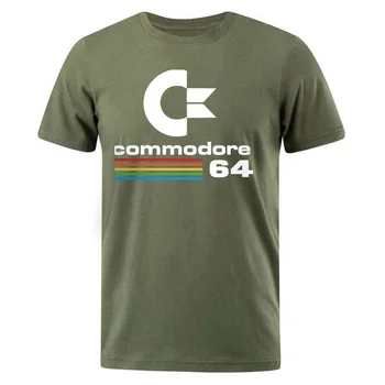 Barbati tricouri de Vară 2021 Commodore 64 de Imprimare T tricoul C64 SID Amiga Retro Cool Design T-shirt Short Sleeve Top tee Mens XS-3XL