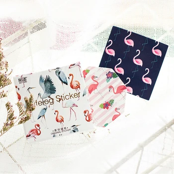 XINAHER 45pcs/lot de Animale Drăguț Flamingo Pachet Autocolant Decorativ Scrapbooking Autocolant Scrapbooking DIY Jurnal Album Album