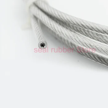 5 Metri PVC Acoperit Sârmă Flexibilă Frânghie moale Cablu Transparent din Oțel Inoxidabil Sârmă cu Diametrul de 1mm, 1.5 mm, 2mm 3mm 4mm 5mm 6mm