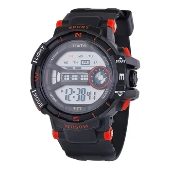 Ceas Digital Luminos 30M Electronice Impermeabil Sporturi Ceas LED Display Ceas pentru Bărbați Curea din material Plastic Reloj Hombre