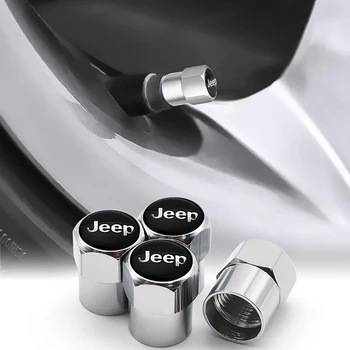 4buc volan cauciucuri valve capac de protecție capac de decorare accesorii auto potrivit pentru JEEP Rubicon Grand Cherokee Patriot Renegat
