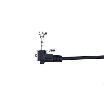2.5 mm la 2,5 mm Cablu Audio Dual Unghi Drept Spiralat Jack de 2,5 la 2,5 sex Masculin Cablu Aux 3 Pol