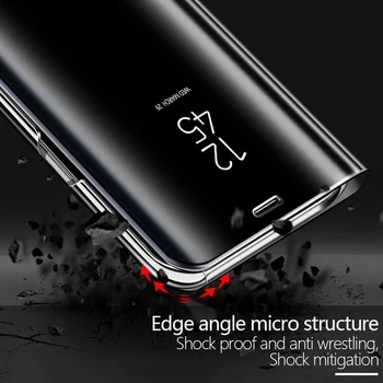 De lux Smart Mirror Telefon acoperă Pentru Apple iPhone 11 12 Pro Max 8 7 6 6s Plus Xr Xs Max X Xs SE 2020 suport Flip caz de Protecție