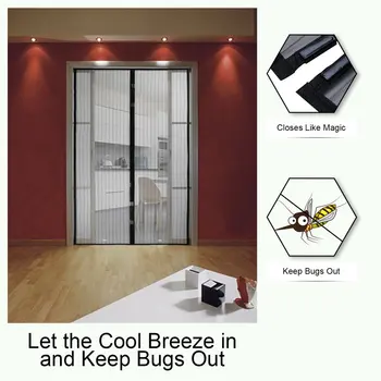 1 Set de Vara Anti Tantari Insecte Zbura Bug Perdele Net Automat de Închidere Ușă Ecran de Perdele de Bucatarie ployester fibre Perdele