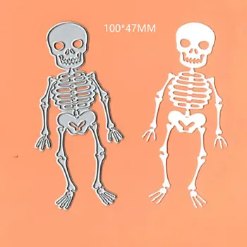 Halloween Craniu de Metal de Tăiere Moare Șabloane Pentru DIY Scrapbooking Decor de Relief Moare Taie Artizanat Moare Ambarcațiune de Tăiere moare