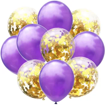 10buc Amestecat Confetti, Baloane Nunta Decor Baloane Latex Roz Albastru Copil de Dus Fericit la Petrecerea de Ziua Balon Accesoriu