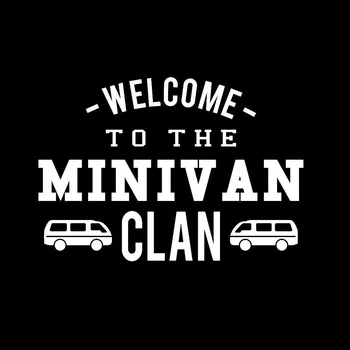 Minivan Clan Vinil Decal Amuzant Auto Camion Van Moda De Familie, Personalitate, Creativitate Clasic Atractiv Vinil