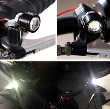 Motocicleta Oglinda Retrovizoare Ochi de Vultur Flash Stroboscop 3LED Motocicleta Semnal de Lumină DRL Alb/Rosu Noapte de Siguranță Lumini de Semnalizare J60F