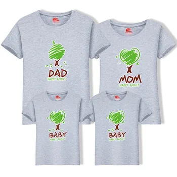 Vara Potrivire Mama Fiica Haine de Potrivire Drăguț Copac Imprimare Familia Familia Potrivire Părinte-copil Tinuta Mami T-shirt