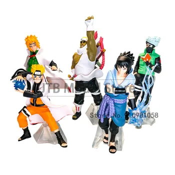 Naruto Shippuden Anime Model de Acțiune Figura 8 CM Uchiha Sasuke Statuie de Colectare Desktop Ornamente Decor, Jucarii Pentru Copii
