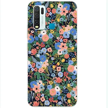 Forma de floare fluture cat de silicon telefon caz Pentru Tecno Scânteie 4 5 6 7 Go Pro Lite Aer florale colorate frunze Acoperi