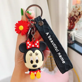 Disney Tendință De Moda Postură Ședință Minnie Mickey Breloc Creativ Cheie Auto Sac Lanț Pandantiv Iubitorii De Accesorii Cadouri Breloc