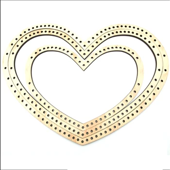 3Pcs/Set din Lemn in Forma de Inima de Tricotat, război de Țesut DIY Meșteșug Țesut Instrument de Mână Tricotate Mașină pentru Manual de Agățat de Perete Instrument