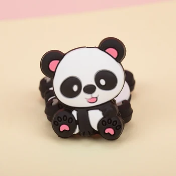 Sunrony 10buc Silicon Mini Panda șirag de mărgele Copilul Silicon Teether de Calitate Alimentară Rozătoare DIY Copil Dentitie Jucarii