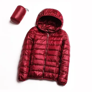 Iarna în Jos jacheta femei 90% rață jos haina de Lumina Ultra Feminin cald Portabil plus dimensiune în jos jacheta de iarna