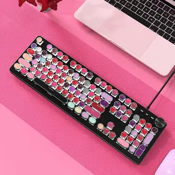 104 Cheie ABS Culoare Mixt Rotund Keycap Ruj de Culoare lumină de Fundal Tastatură Mecanică Taste Colorate tasta caps pentru Calculator PC