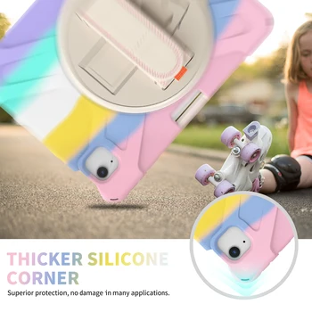 2021 nou anti-toamna siguranța copilului coajă de protecție，curea de mână de caz pentru iPad Aer 4 10.9，2018 / 2020 Pro 11 inch cu pix capacul fantei