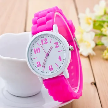 Moda Cuarț Ceasuri Pentru Femei De Lux Alb Bratara De Silicon Ceasuri Doamnelor Rochie Ceas Ceasuri Relojes Mujer Cadou Femeie 328