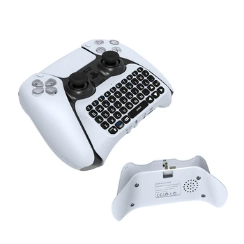 Pentru PS5 Mini fără Fir Bluetooth Tastatura Qwerty Built-in Difuzor Pentru Ergonomie Gamepad Mesaj Chatpad Pentru PS-5 Controler