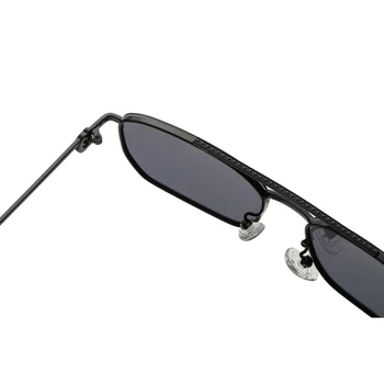 Peekaboo cadru pătrat ochelari de soare pentru bărbați dublu pod albastru verde oglindă lentile de sex masculin metal ochelari pentru femei uv400 articole pentru cadouri 2021