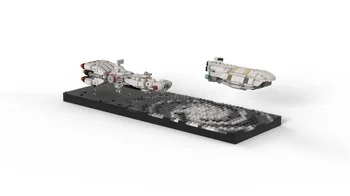 Interstelar mici particule scena bloc MOC nava spatiala Star Destroyer Imperiul navă de război de asamblare model de jucărie pentru copii cadouri