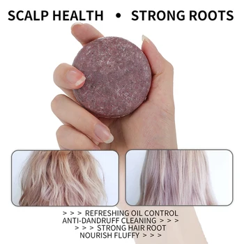 FIERBINTE Polygonum Esenta de Păr Întunecare Sampon Sapun Natural Organic Formula Usoara de Păr Șampon Părul Gri Inversă de Curățare a Părului