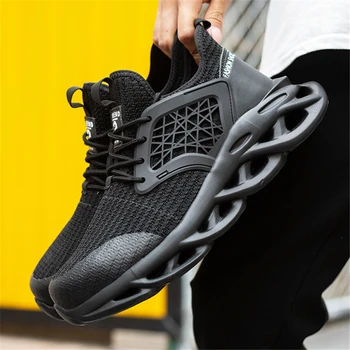 De vară pentru Bărbați Încălțăminte de protecție Adidași Steel Toe Cizme de Lucru 2021 Ușor, Respirabil, Anti-Zdrobitor Anti-Puncție Bărbați Femei Pantofi