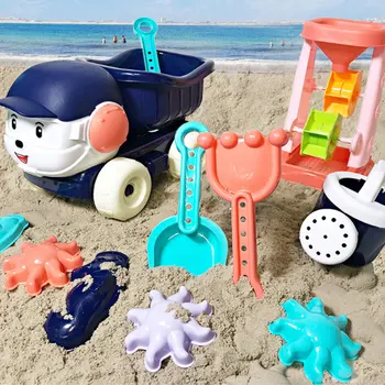 6pcs Copil Plaja de Nisip Jucarii de Vară pentru Copii Jucarii Model de Masina de Aspersoare Duș Lopata Instrumente Clasice Jucarii