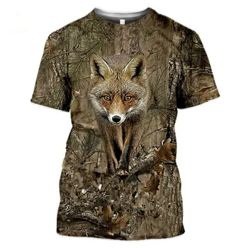 2021 gran oferta camiseta de camuflaje 3D para hombres y mujeres moda animal casual streetwear jersey de manga corta