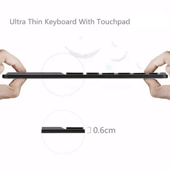 SPASH Mini Tastatura Bluetooth Ultra Slim Wireless Tastatura cu Touch Pad-ul pentru Android, Sistemul de operare Windows iPad Comprimat Smartphone