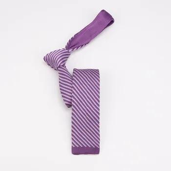 Noul 5.5 cm Subțire Tricot Cravată pentru Bărbați Afaceri de Agrement Slab Cravata Bleumarin Geometrice, Dungi Moda Țese Legături Accesorii