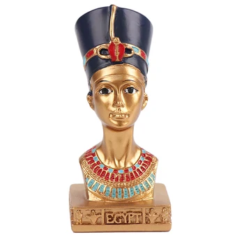 Pictate Manual Rasina De Artizanat Acasă Faraonul Egiptean Acasă Ornament De Epocă Sculptură Figurine In Miniatura Statuie Decor
