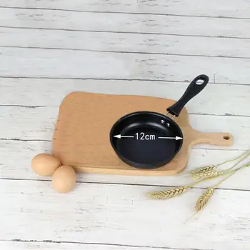 1 buc 12cm mic Dejun Omletă Mini Portabil de Ou Oală, Tigaie, ustensile de Bucătărie Domiciliu Non Stick Lung Mâner Anti-zero Acoperire