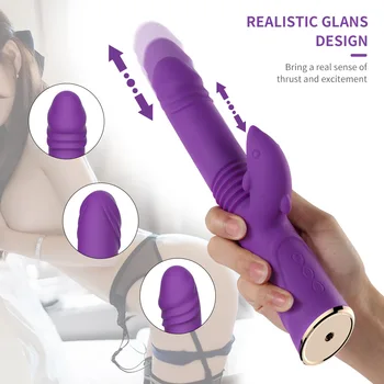 Virtual penisul lins cu limba de încărcare telescopic rotativ vibrator introdus în de sex feminin orgasm masturbare cu vibrator sex toy store