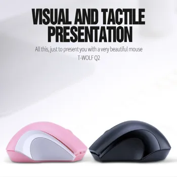 T-Lup Wireless Mouse Computer Mouse-ului Wireless Ergonomic Mouse-ul fără zgomot Sunetul USB de PC Soareci de Birou Mic Mouse-ul Pentru Laptop PC