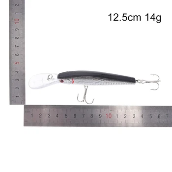1buc 12,5 cm 14g japonia Greu Momeala Minnow Laser de Pescuit Nada pescuit carlige de pește wobbler aborda crankbait momeli artificiale